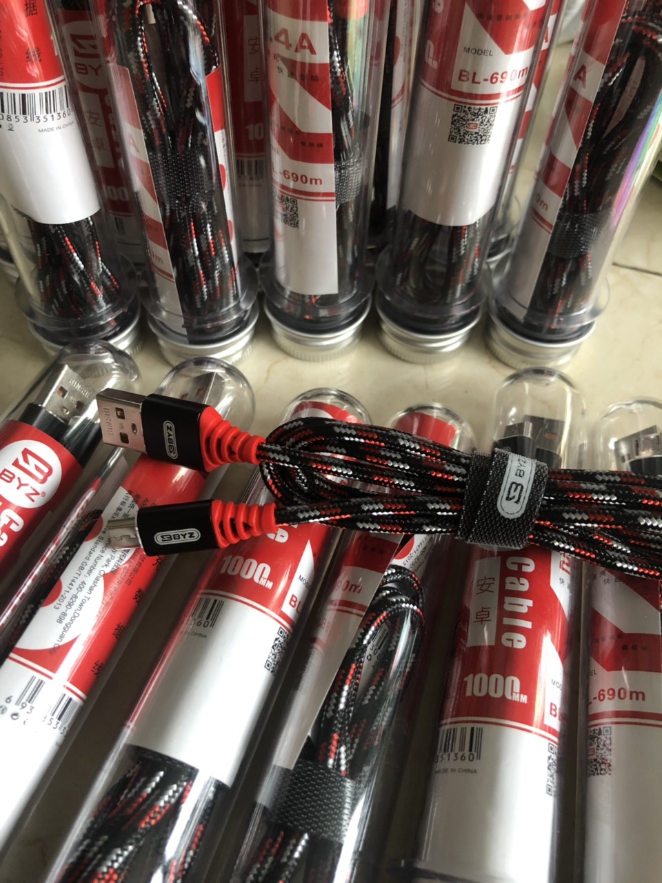 V8-Cáp BYZ 690M- ống nghiệm- dây dù