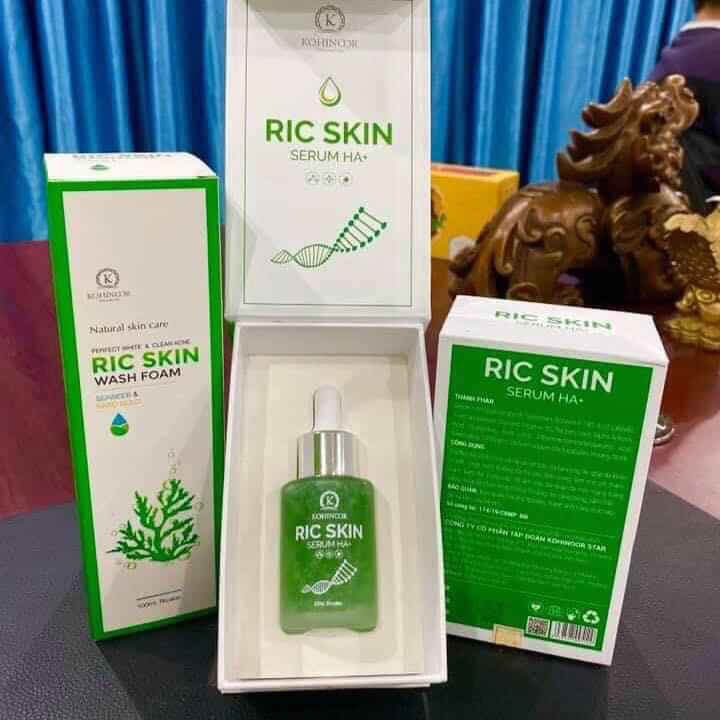 [HCM]Sưa rưa măt ric skin 100ml + son dưỡng môi