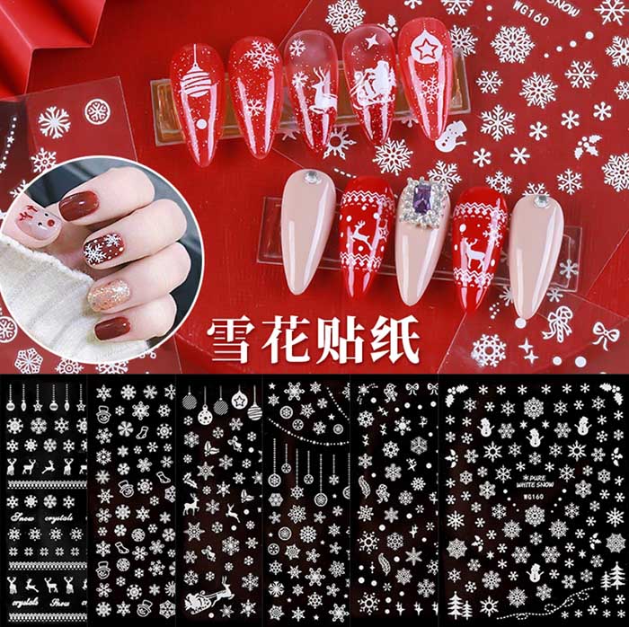 [HCM]Nail sticker noel Giáng Sinh trang trí móng mã WG