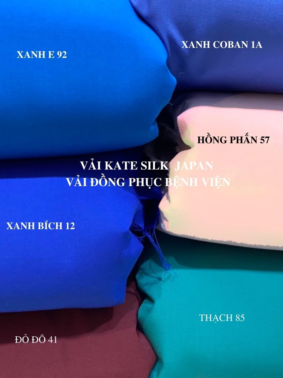 VẢI MAY ĐỒNG PHỤC Y TẾ - VẢI KATE SILK NHẬT