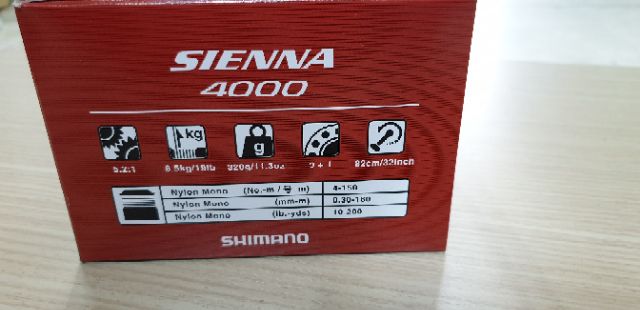 Máy Shimano Sienna 2019 Size 1000 đến 4000