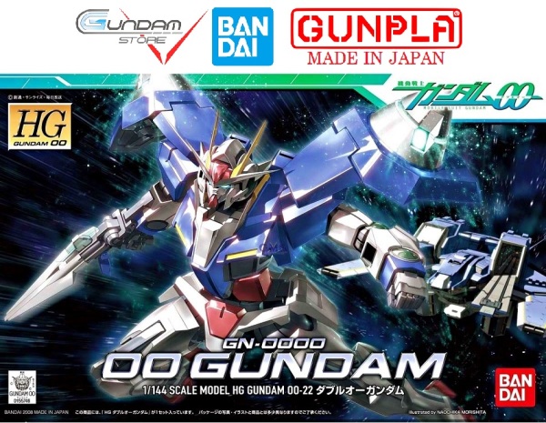 Gundam Bandai Hg 00 GN-0000 1/144 Hg00 Mô Hình Nhựa Đồ Chơi Lắp Ráp Anime Nhật