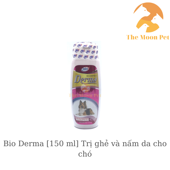 DẦU TẮM BIO SHAMPOO 5 DERMA [150 ml] GHẺ VÀ NẤM DA CHO CHÓ