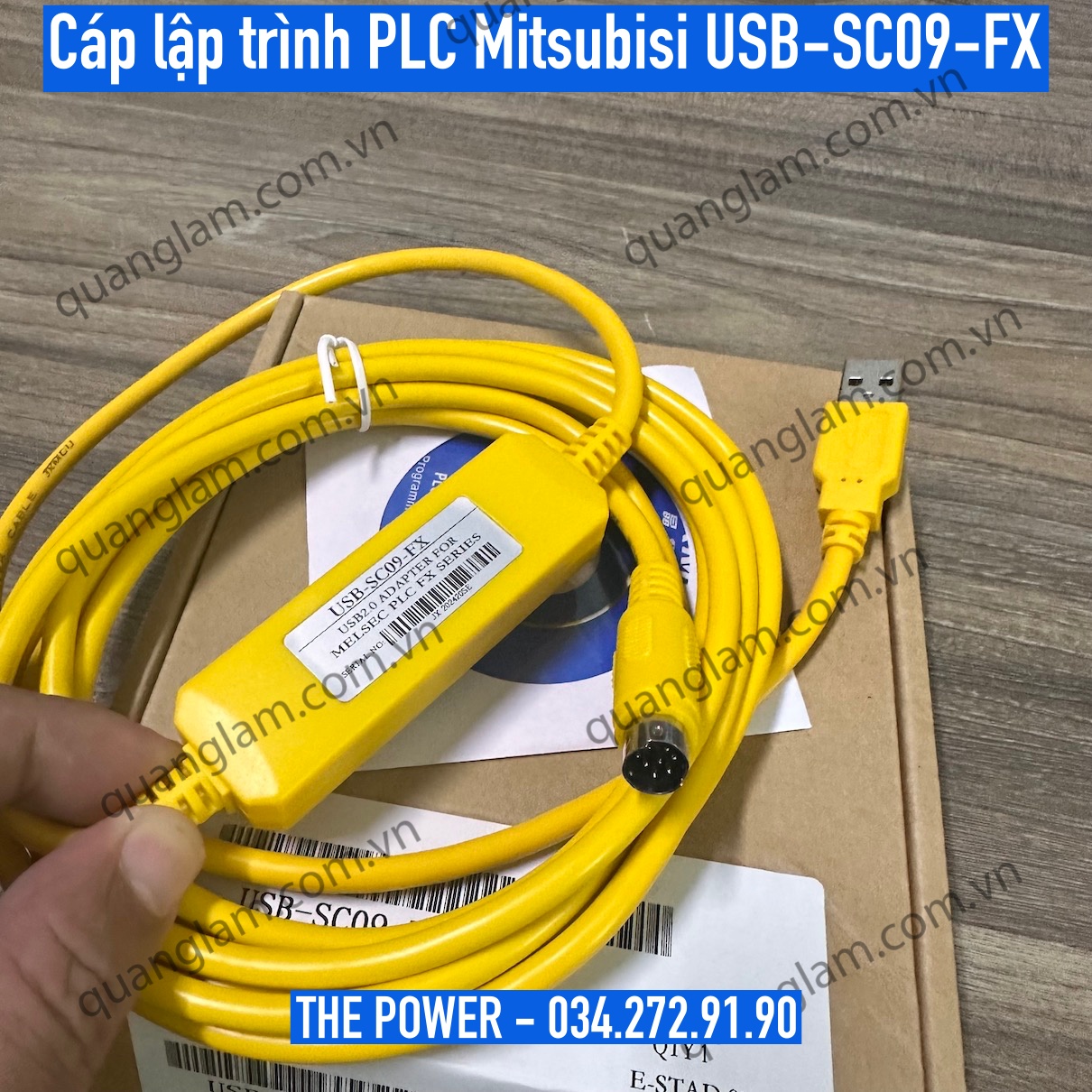 [HCM]Cáp lập trình PLC Mitsubishi USB-SC09-FX