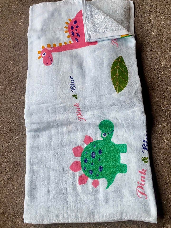 KHĂN TẮM BÉ/KHĂN QUẤN BÉ / KHĂN IN HÌNH  ( MẶT XÔ - MẶT BÔNG )
