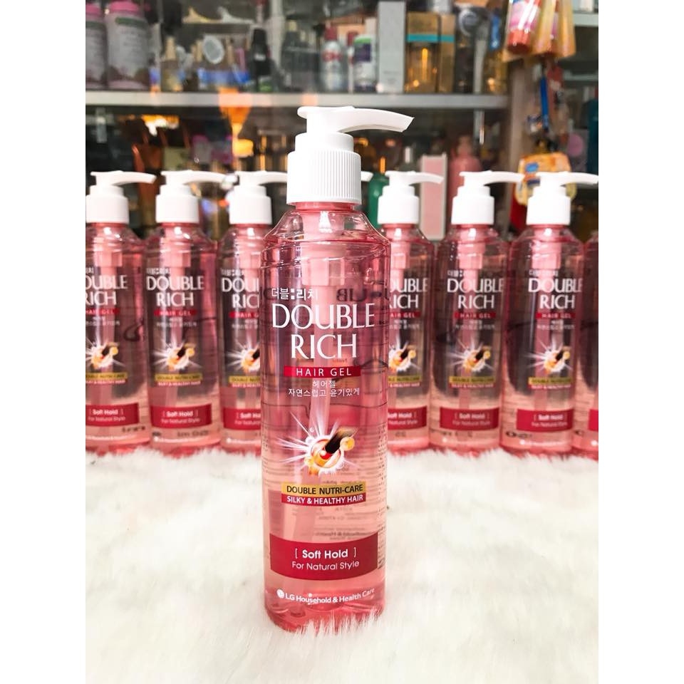 Gel giữ nếp dưỡng tóc Double Rich 250ml