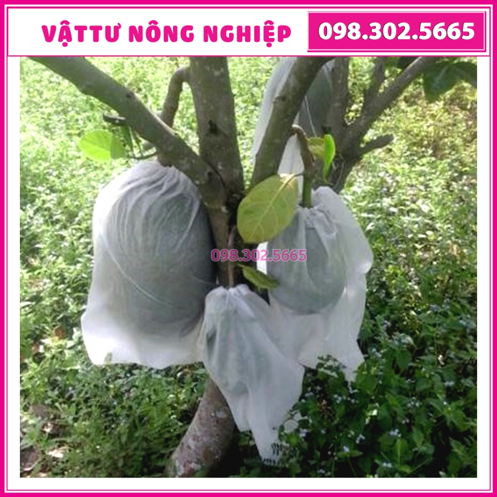 Set 50 Túi lưới bọc mít kích thước 50x70 cm chống côn trùng, lưới bền chắc, không ngấm nước