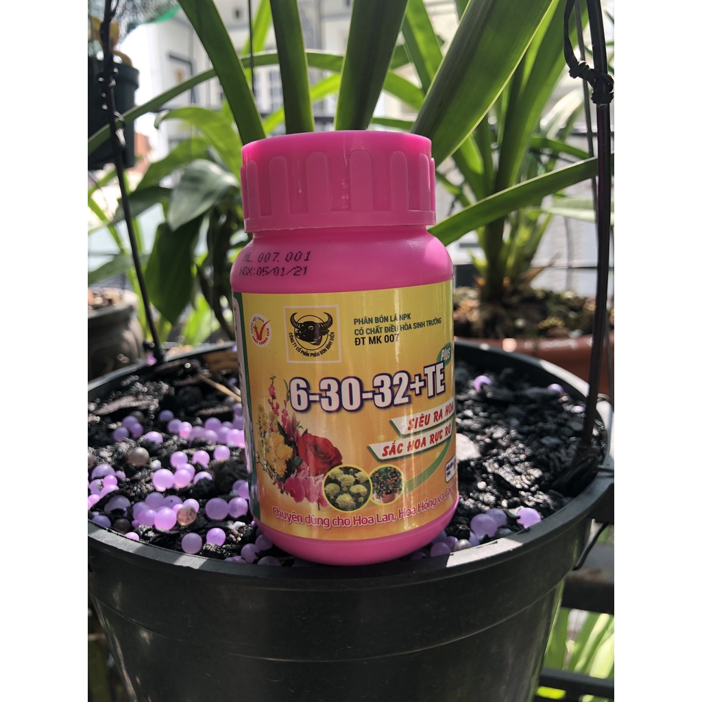 Phân Bón Lá Đầu Trâu NPK 6-30-32 TE ,Siêu Ra Hoa (100Gram)