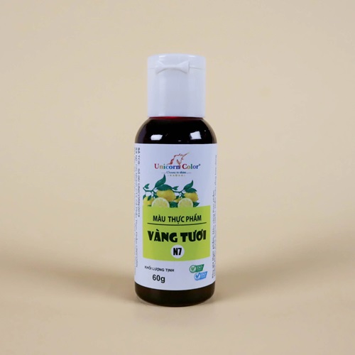 Màu thực phẩm dạng nước vàng tươi Unicorn Color - 60gr