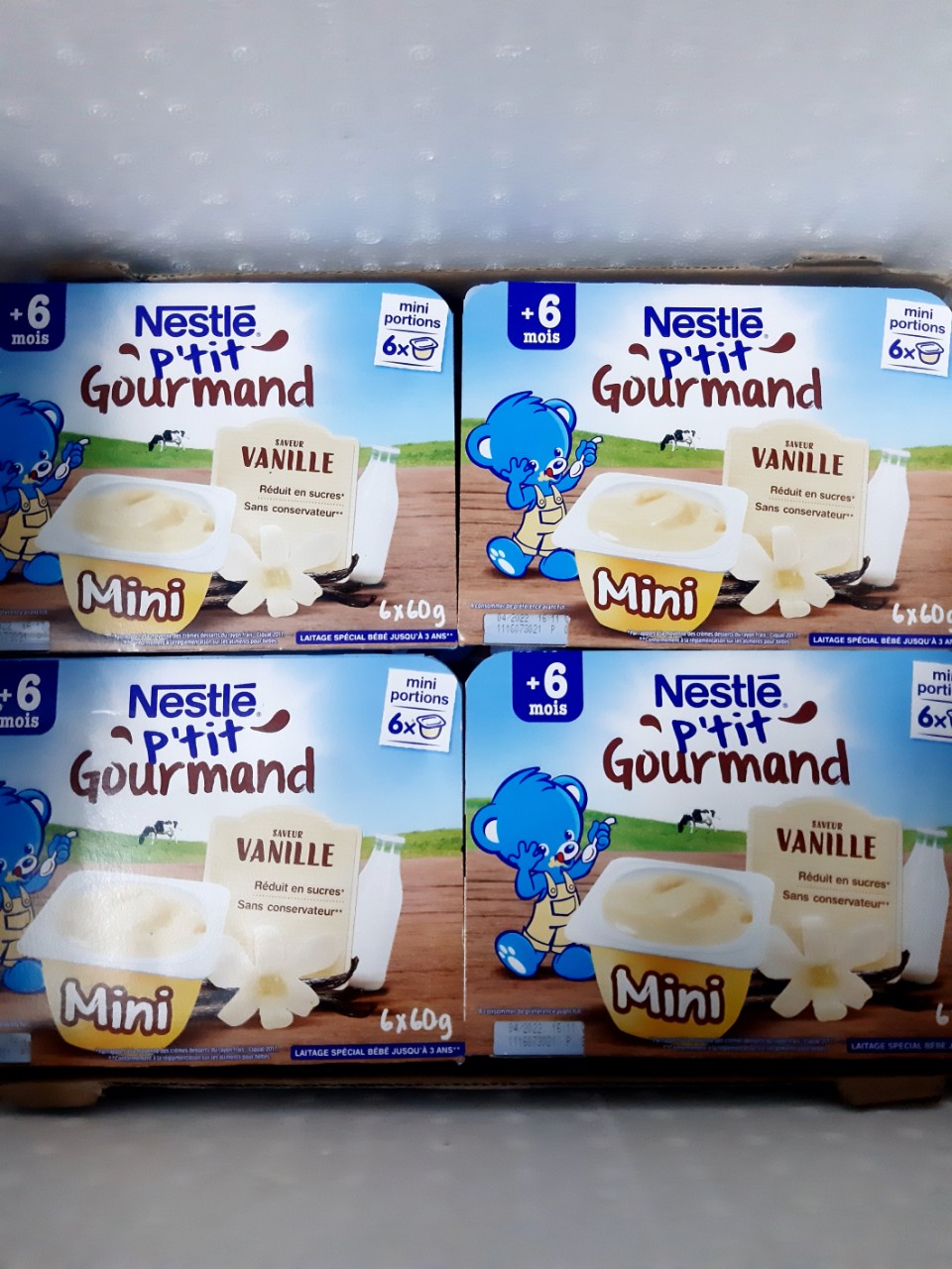 Vãng sữa Nestle Pháp 1 lốc 6 hũ (6X60g)(9/2022)