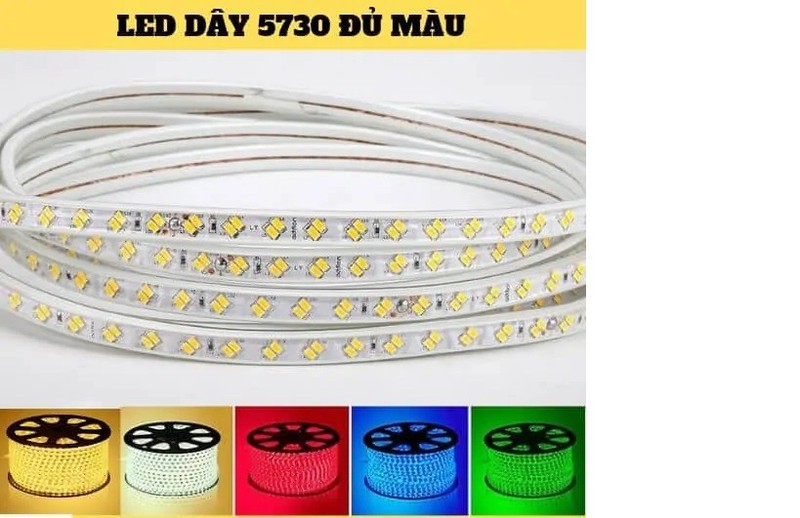 Bộ 5 mét led dây 5730 kèm nguồn
