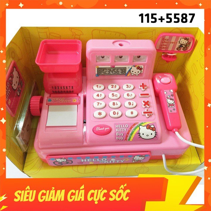 Bộ đồ chơi máy tính tiền siêu thị Hello Kitty
