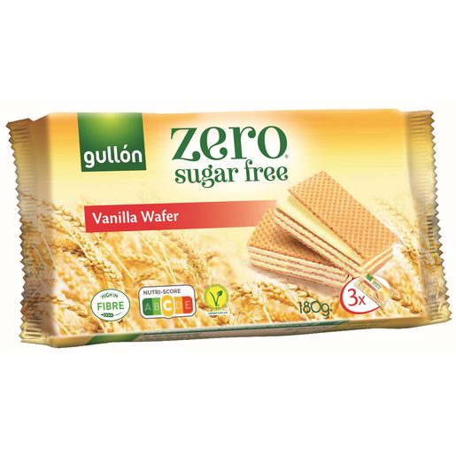 Bánh Xốp Ăn Kiêng không đường Gullon Barquilloss De Vainilla 180g