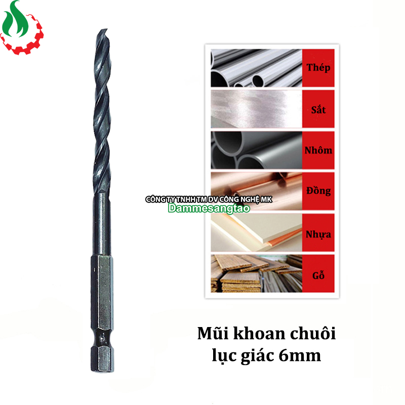 Mũi khoan sắt chuôi lục giác 6mm-12mm