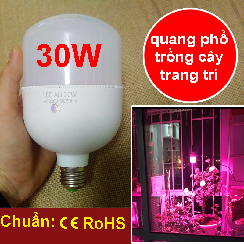Đèn LED  quang phổ trồng cây 30W CHIP LED Chuẩn CE RoHS