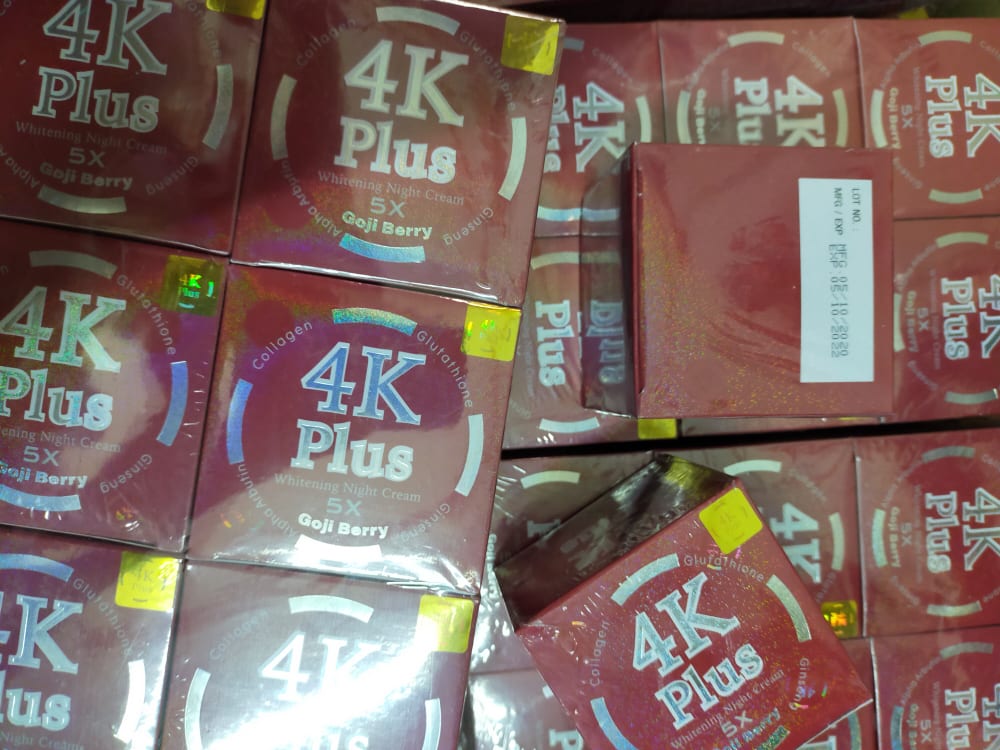 Kem 4K PLUS đỏ ( mụn , làn da sậm màu, thâm, nhăn...)