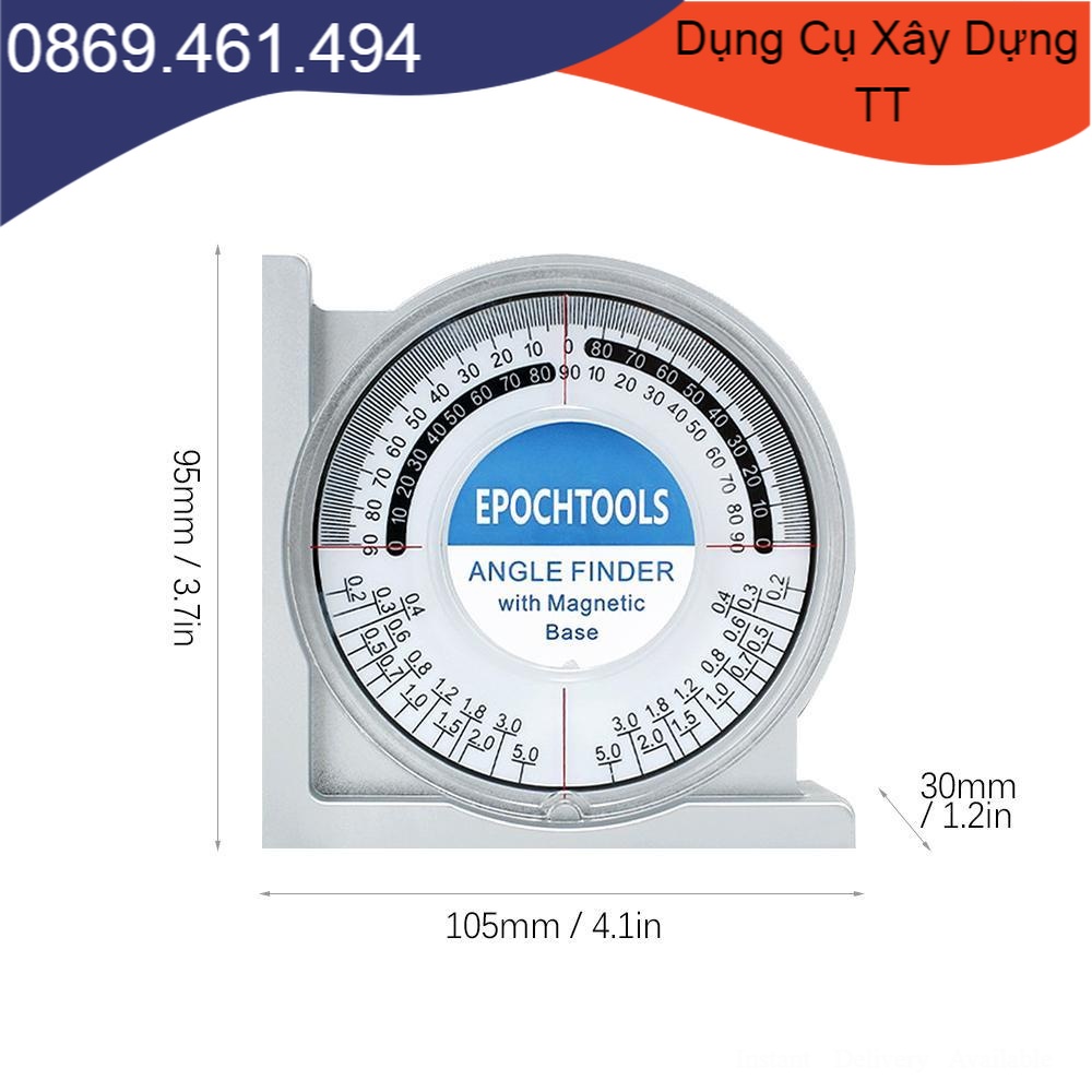[ GIẢM 50%] Thước đo góc nghiêng đa năng- Thước đo độ nghiêng