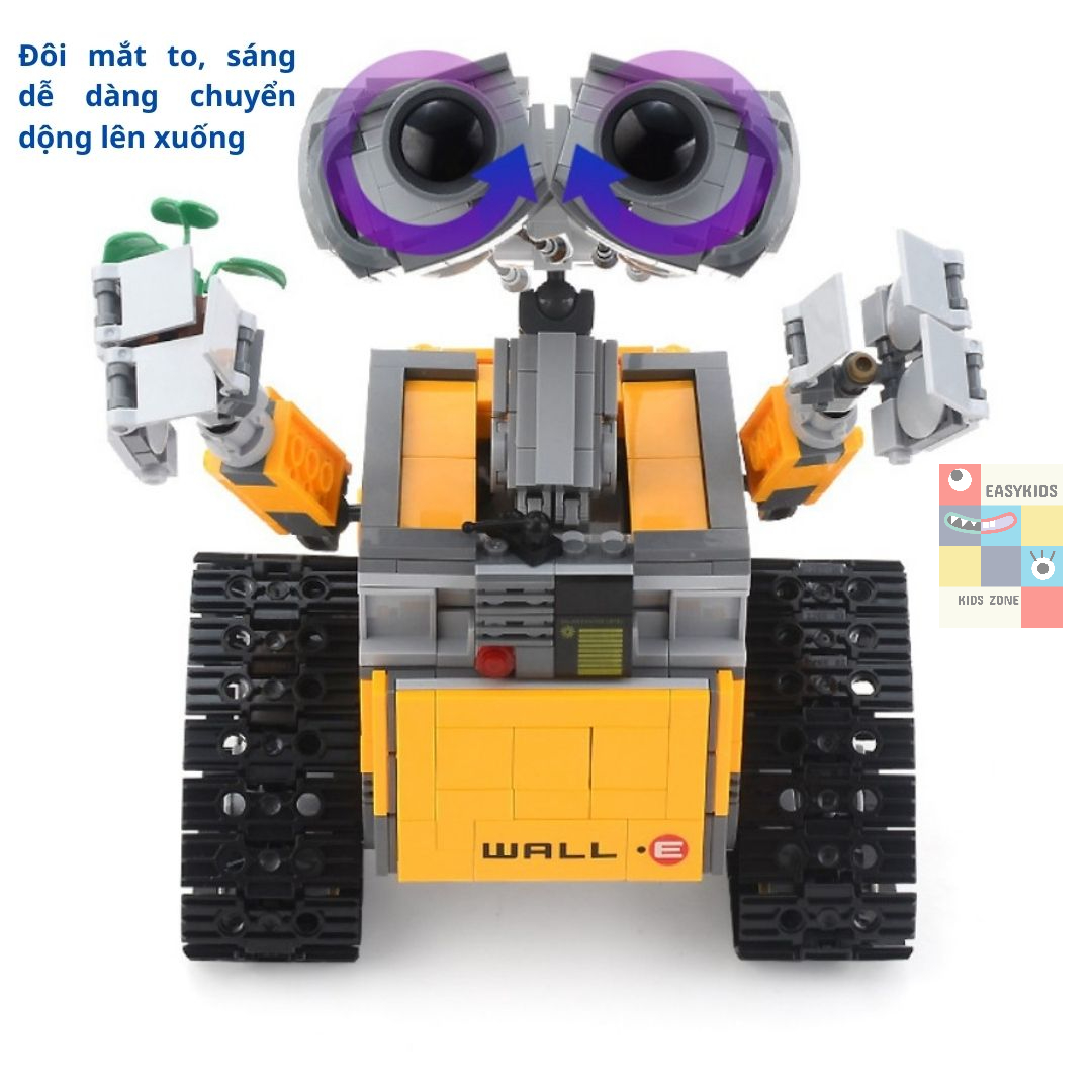 Bộ đồ chơi xếp hình Robot, Lego người máy Wall E