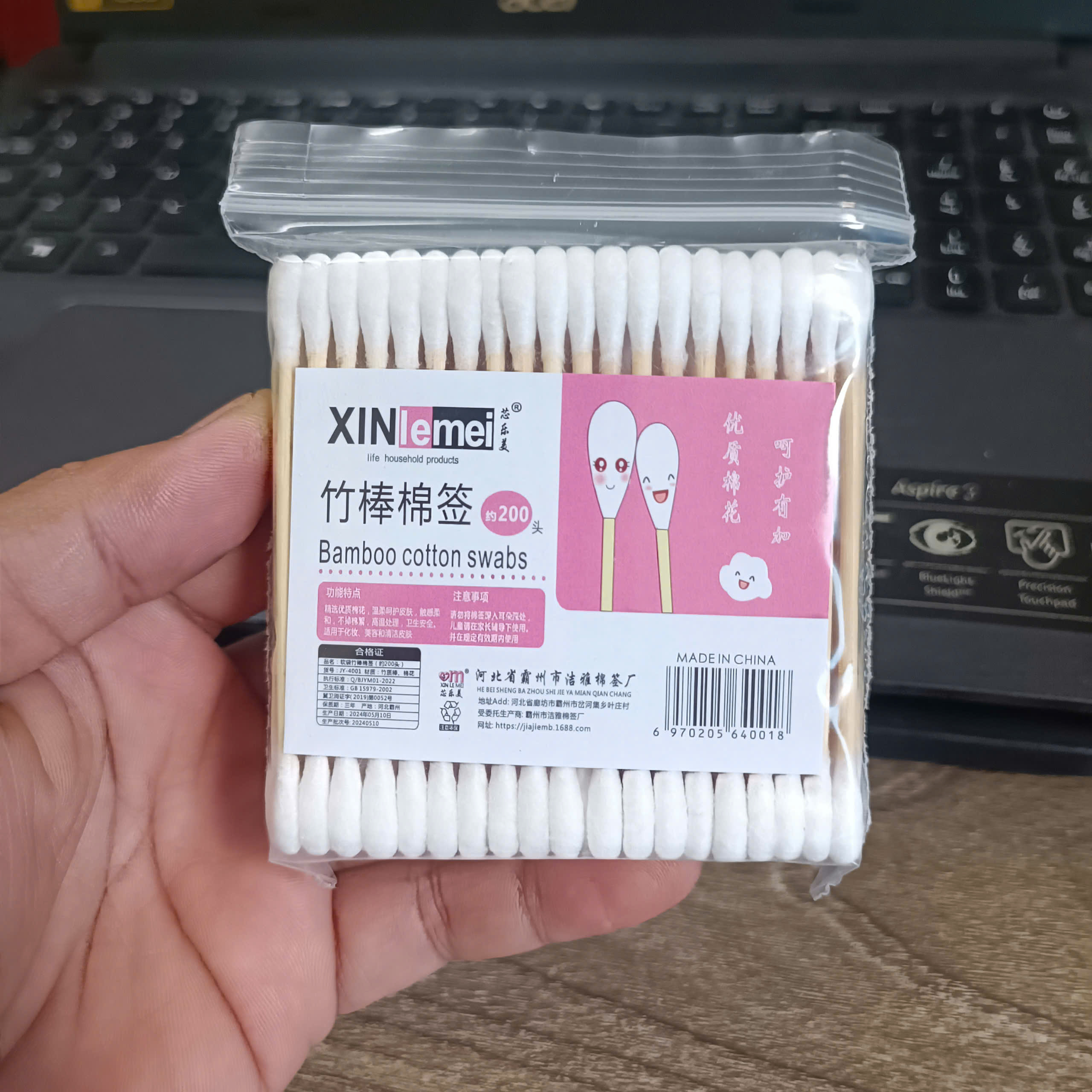 Bông tăm tiệt trùng cán gỗ