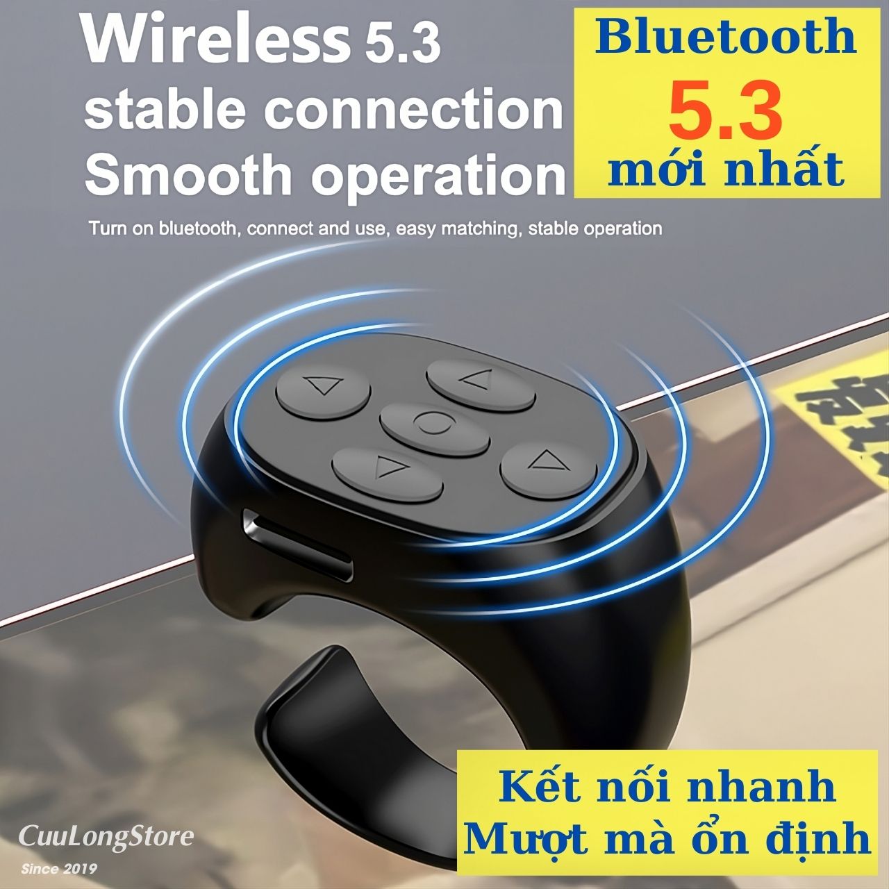 Smart ring multifunction youtube video story reading remote control bluetooth connection smartphone