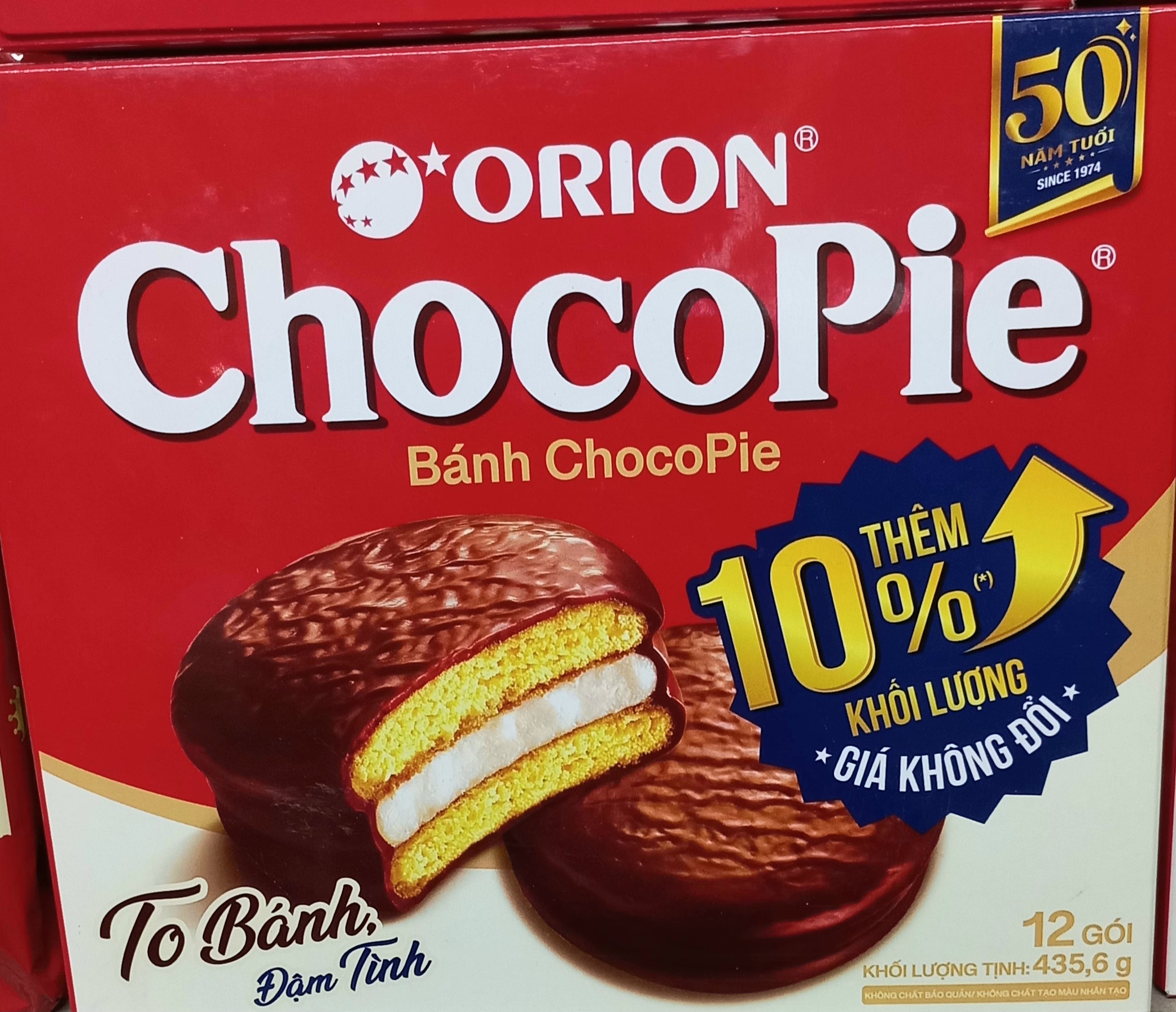 Bánh chocopie 198g 6 gói hay bánh chocopie 396g 12 gói