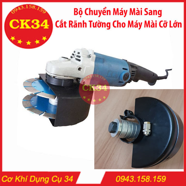 Bộ chuyển đổi máy mài thành máy cắt rãnh tường cho máy 125mm