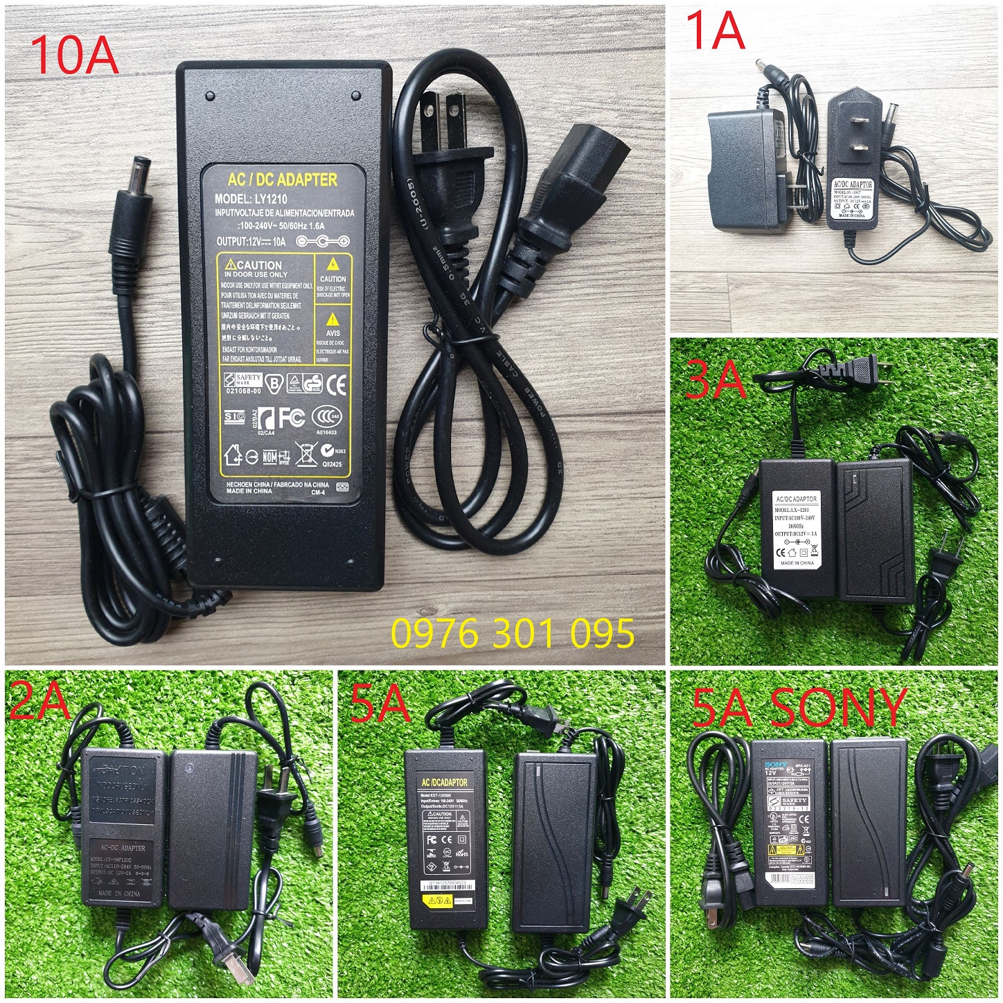 Bộ Đổi Nguồn 12v 1A - 2A - 3A - 5A - 10A (Bộ Chuyển Đổi 220v-->12v)