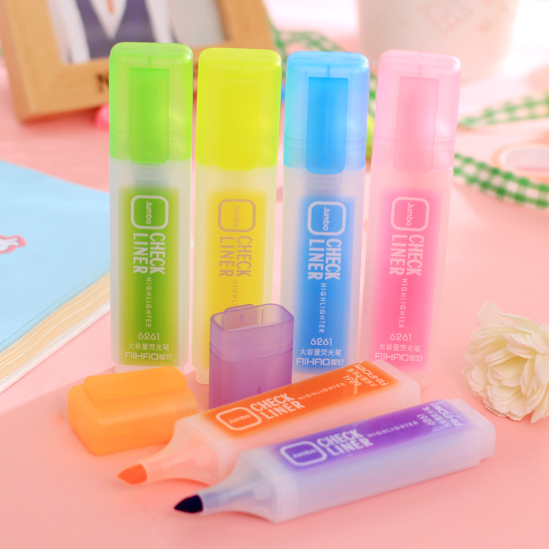Bút highlight nhớ dòng dạ quang–bút đánh dấu, bút hilighter cho học sinh ,6 màu