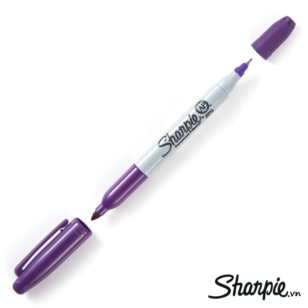 [HCM]Bút lông dầu 2 ngòi vẽ trên mọi chất liệu Sharpie Twin Tip