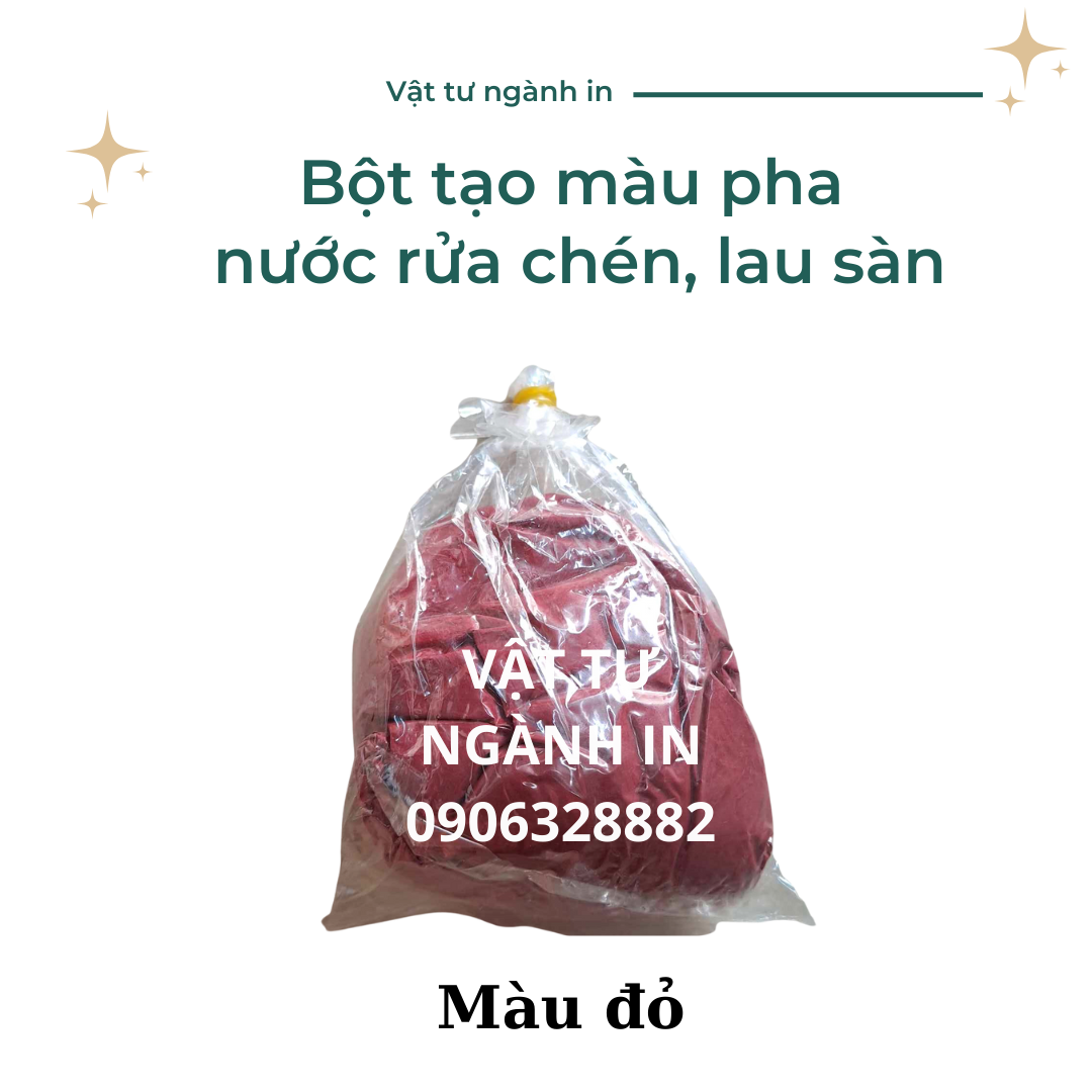 Bột tạo màu pha nước rửa chén, lau sàn túi 100 gram