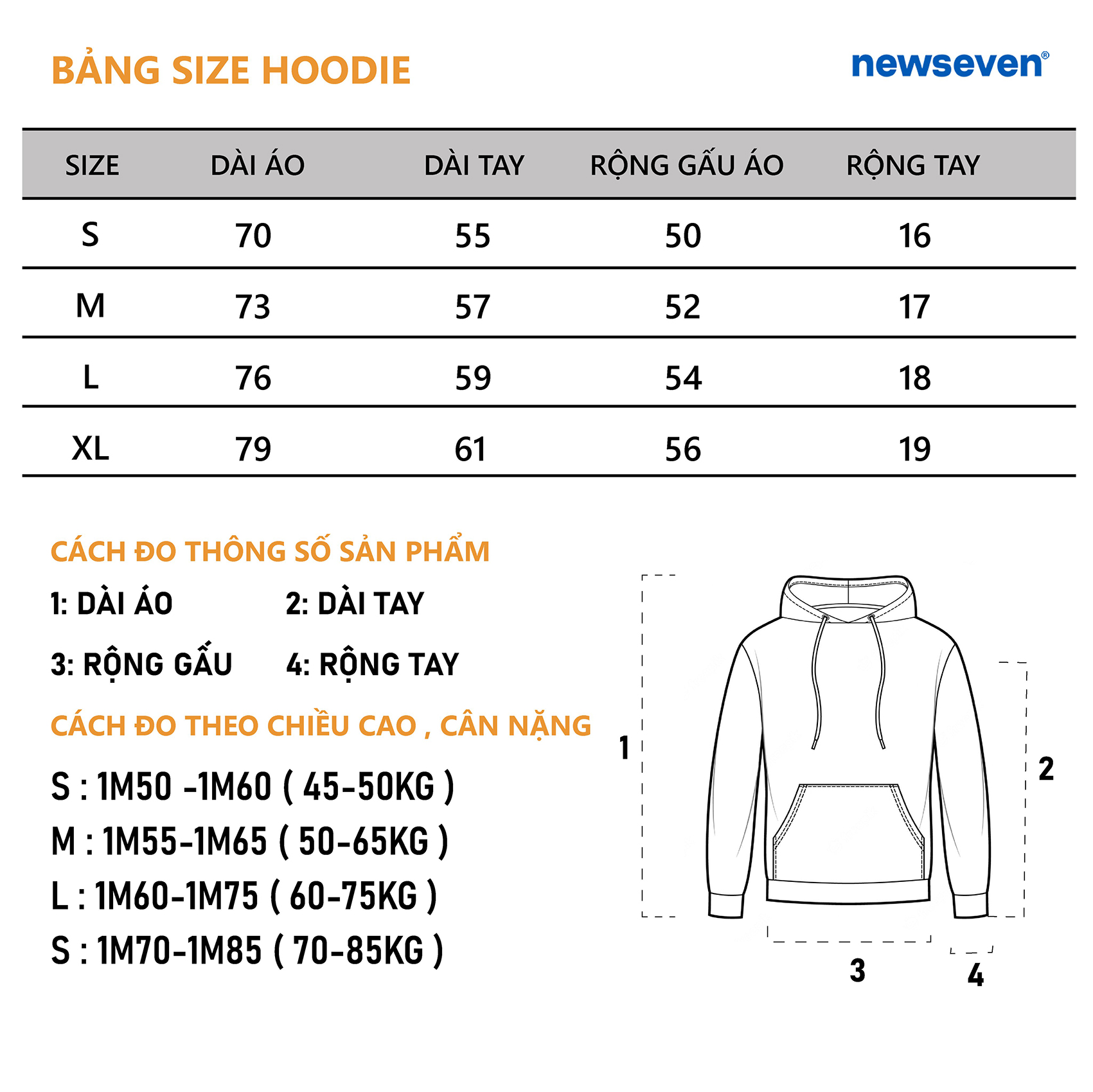 Áo Hoodie N7 Newseven MNMLS Basic