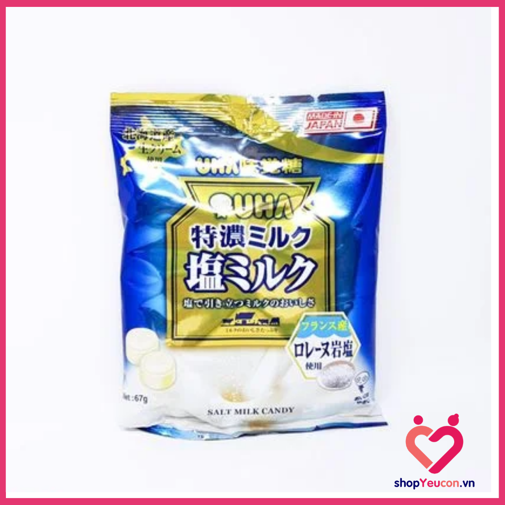 Kẹo sữa UHA vị muối 67g Nhật [date T7/2025]
