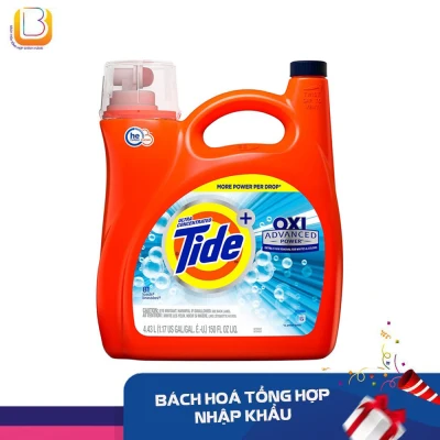 [HCM]NƯỚC GIẶT TIDE ADVANCED POWER ULTRA CONCENTRATED LIQUID LAUNDRY DETERGENT WITH OXI 4.43L