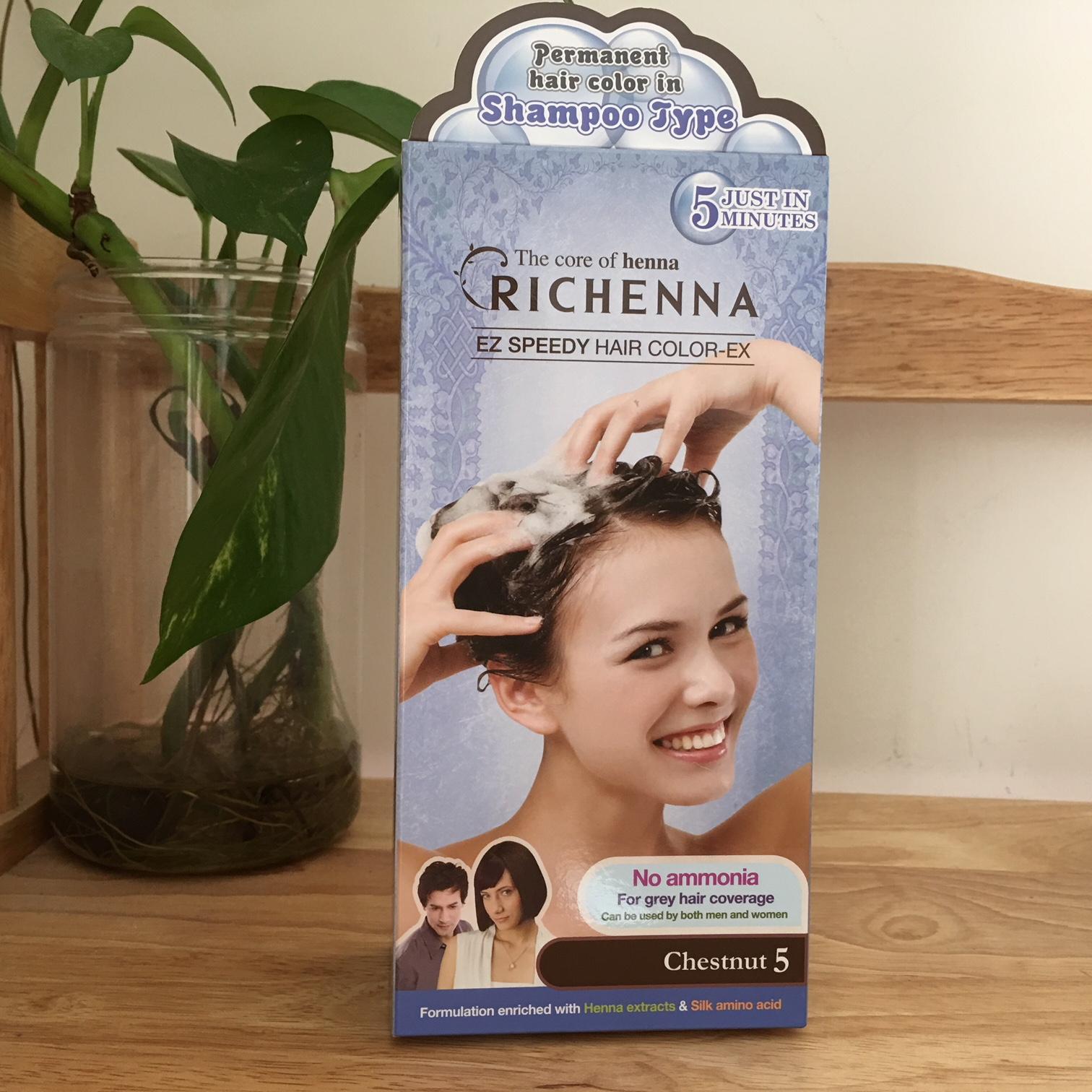 Dầu gội nhuộm tóc RICHENNA (số 5 Chestnut)