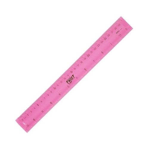 Thước Kẻ Nhựa Dẻo Nhiều Màu 30cm