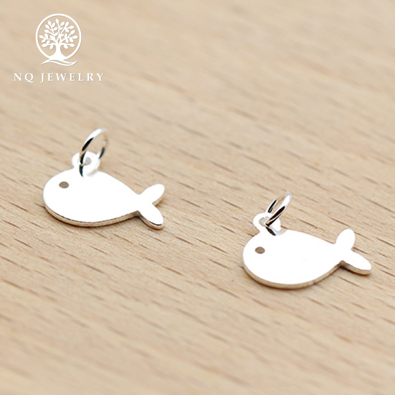 [HCM]Charm bạc hình cá voi treo - NQ Jewelry