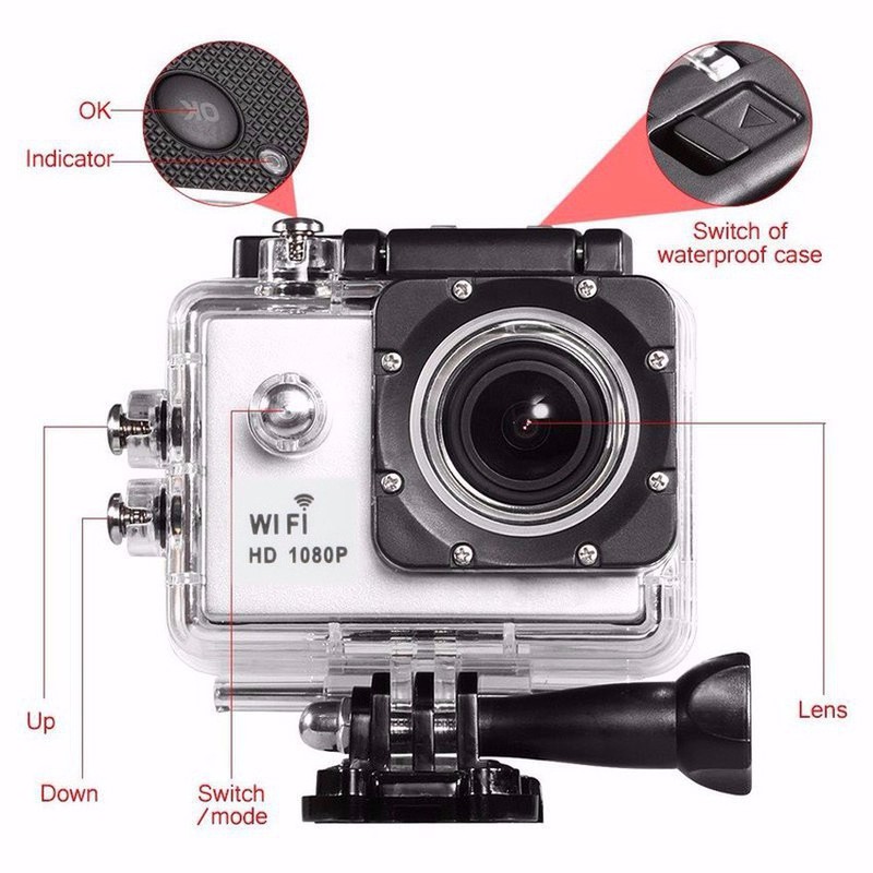 Camera Hành Trình 4K Wifi A19 Camera Thể Thao & Hành Động - Điều Khiển Từ Xa 30M