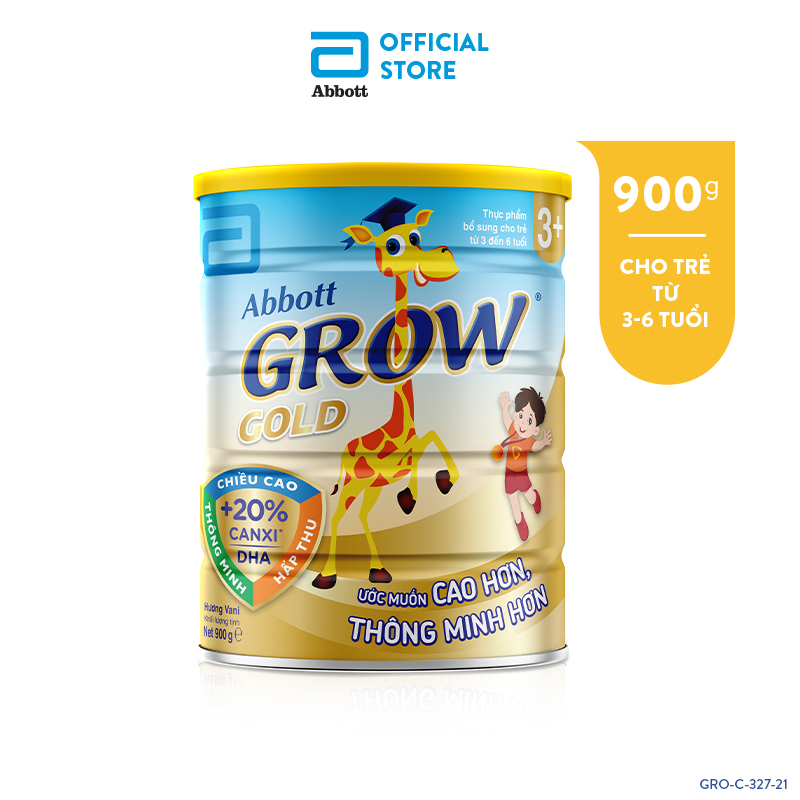 Lon sữa bột Abbott Grow 3+ 900g