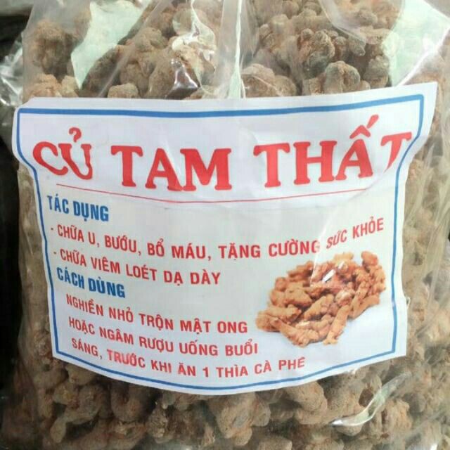 Củ tam thất bắc khô ❤️❤️ Size 5-7-9 củ/1 lạng / ❤️ĐẶC SẢN TÂY BẮC❤️(5.2 củ)