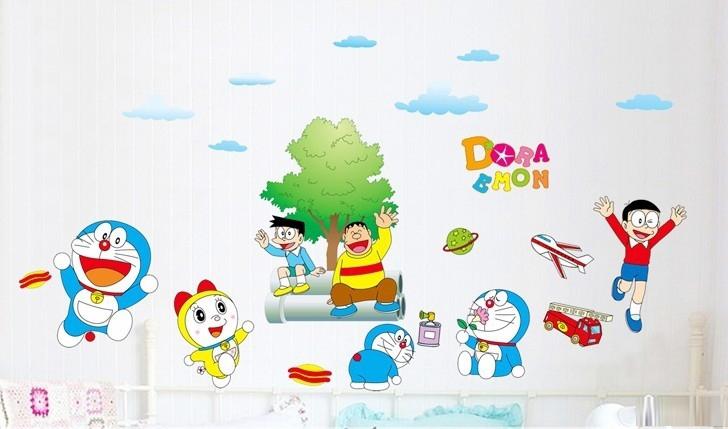 Decal dán tường Doremon và các bạn- T80-vivadecal