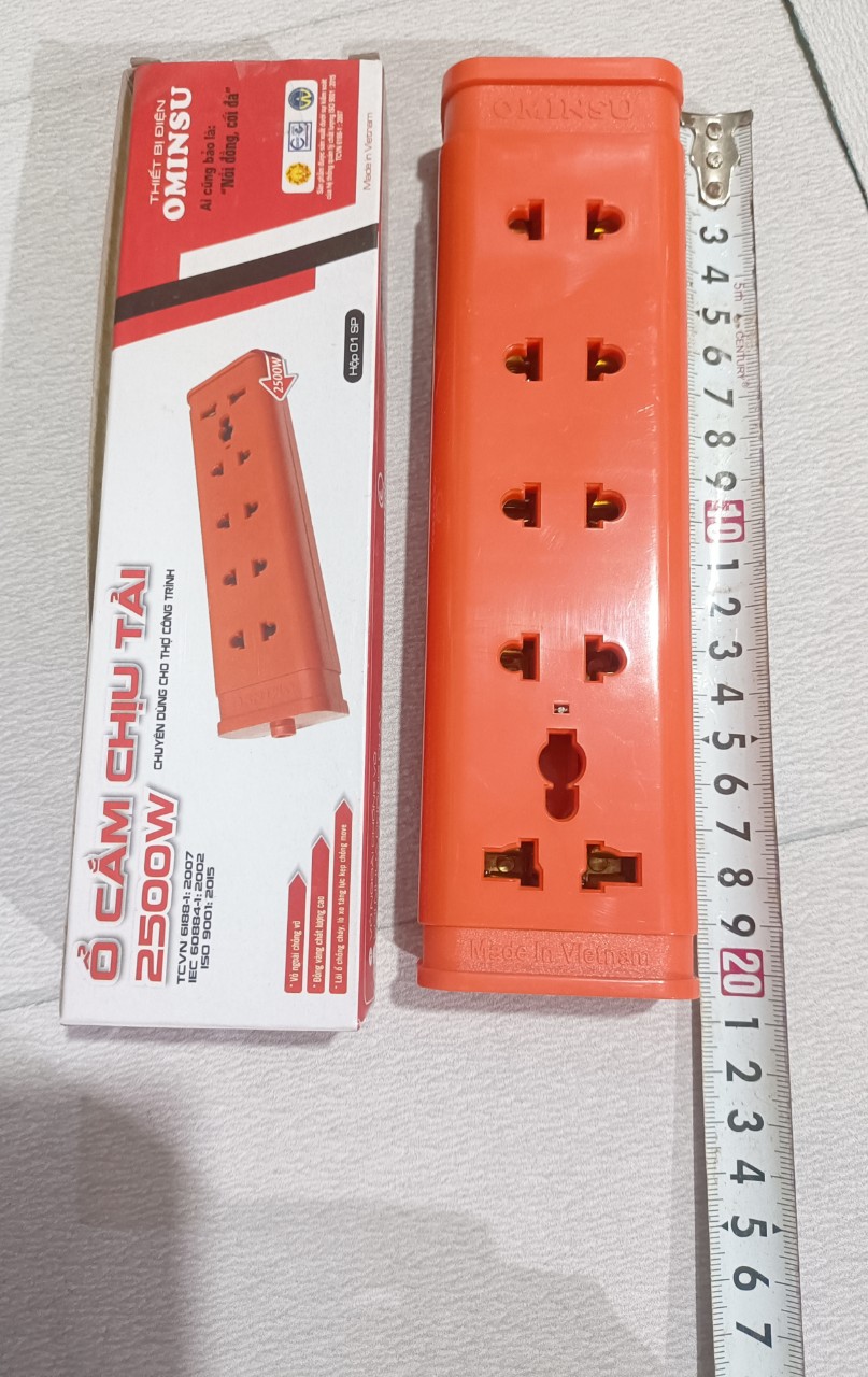 Ổ cắm 3 lỗ, 4 lỗ và 5 lỗ Ominsu (k gồm dây)