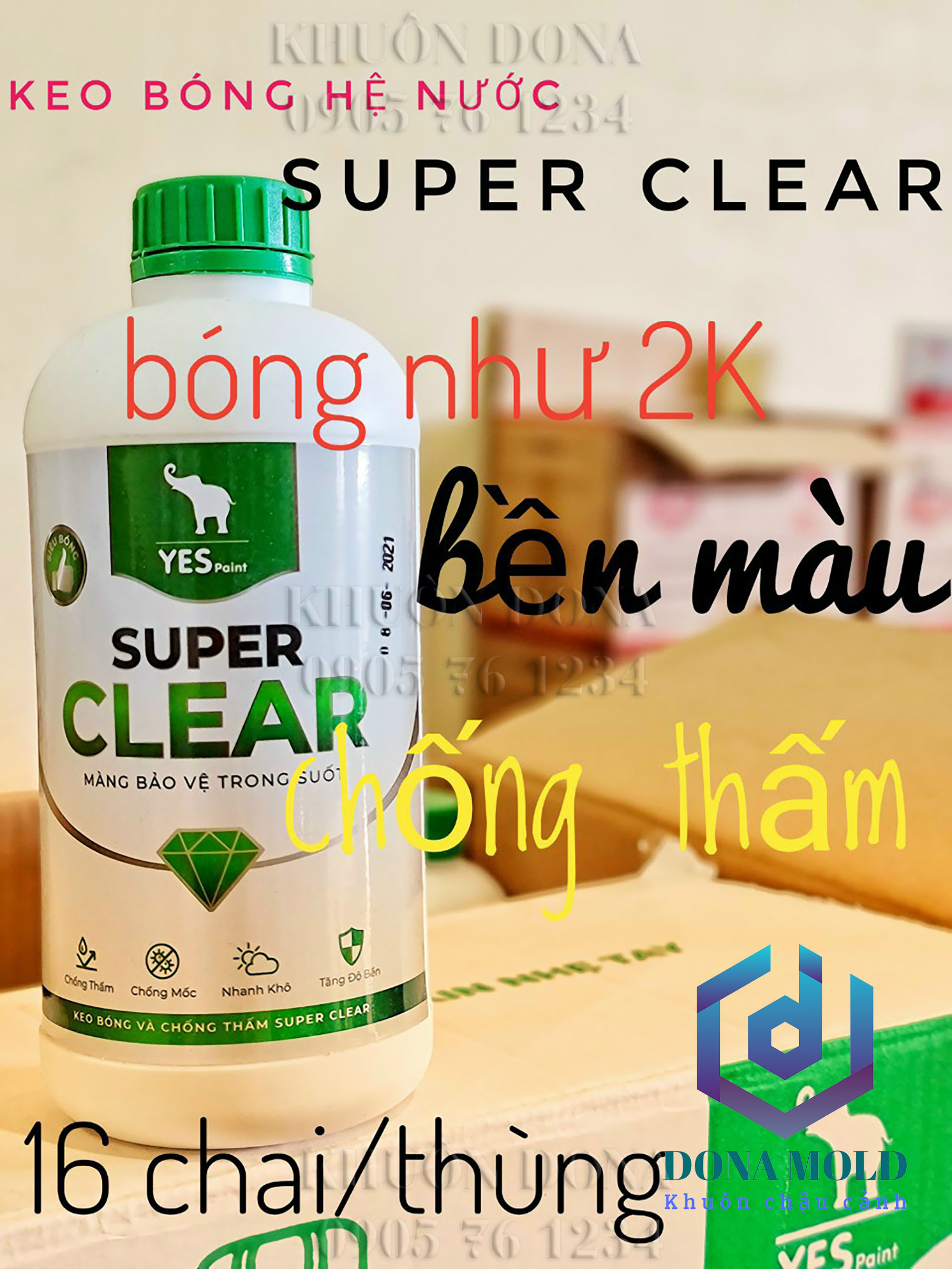 Sơn chậu cảnh Okay cao cấp bền màu.