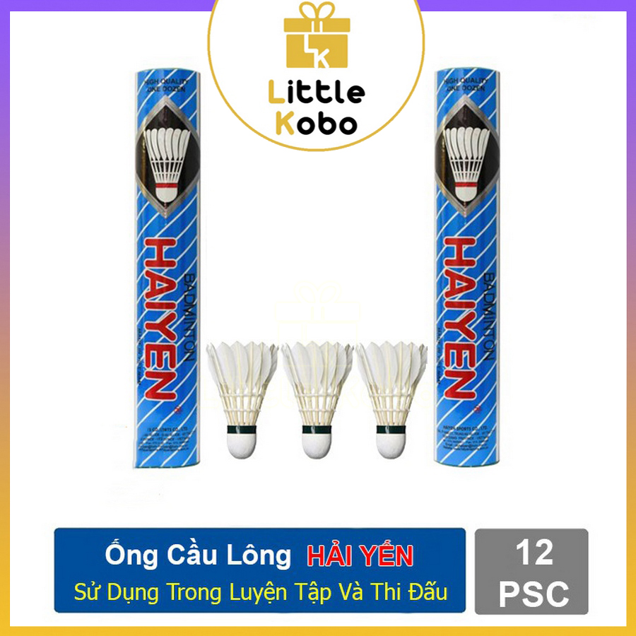 Ống cầu lông hải yến xanh dương đặc biệt 12 trái chính hãng chất lượng cao 6 12 trái cầu lông dùng tập luyện thi đấu phụ kiện thể thao