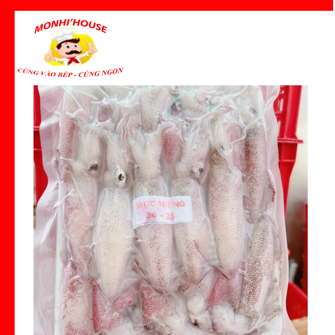 Mực Trứng Tươi , hàng mới ( size 20-25 con) 1Kg