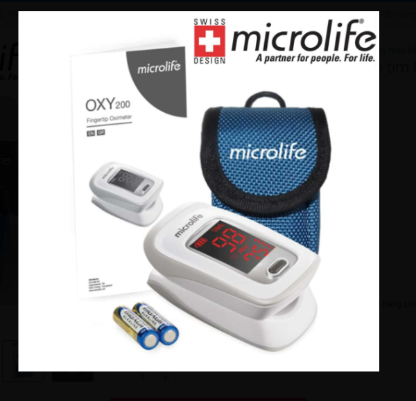 Nơi bán Máy đo nồng độ OXY trong máu và nhịp tim Microlife SPO2 OXY200 - Chính Hãng Thụy Sĩ
