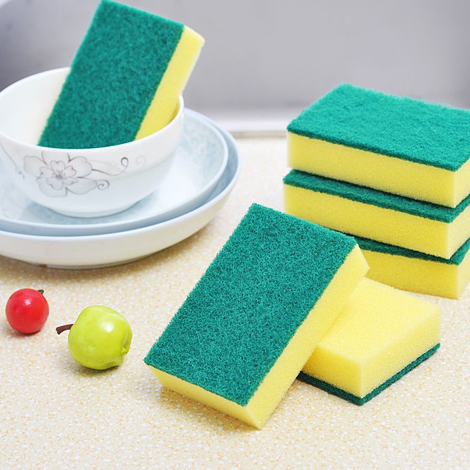 [Xưởng VM] Miếng Rửa Chén Bát 2 Mặt Xanh Vàng, Miếng Bọt Biển .ĐTVM