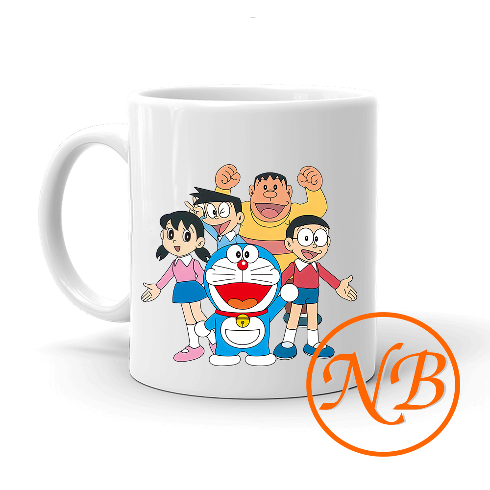 Cốc sứ in hình theo Doraemon