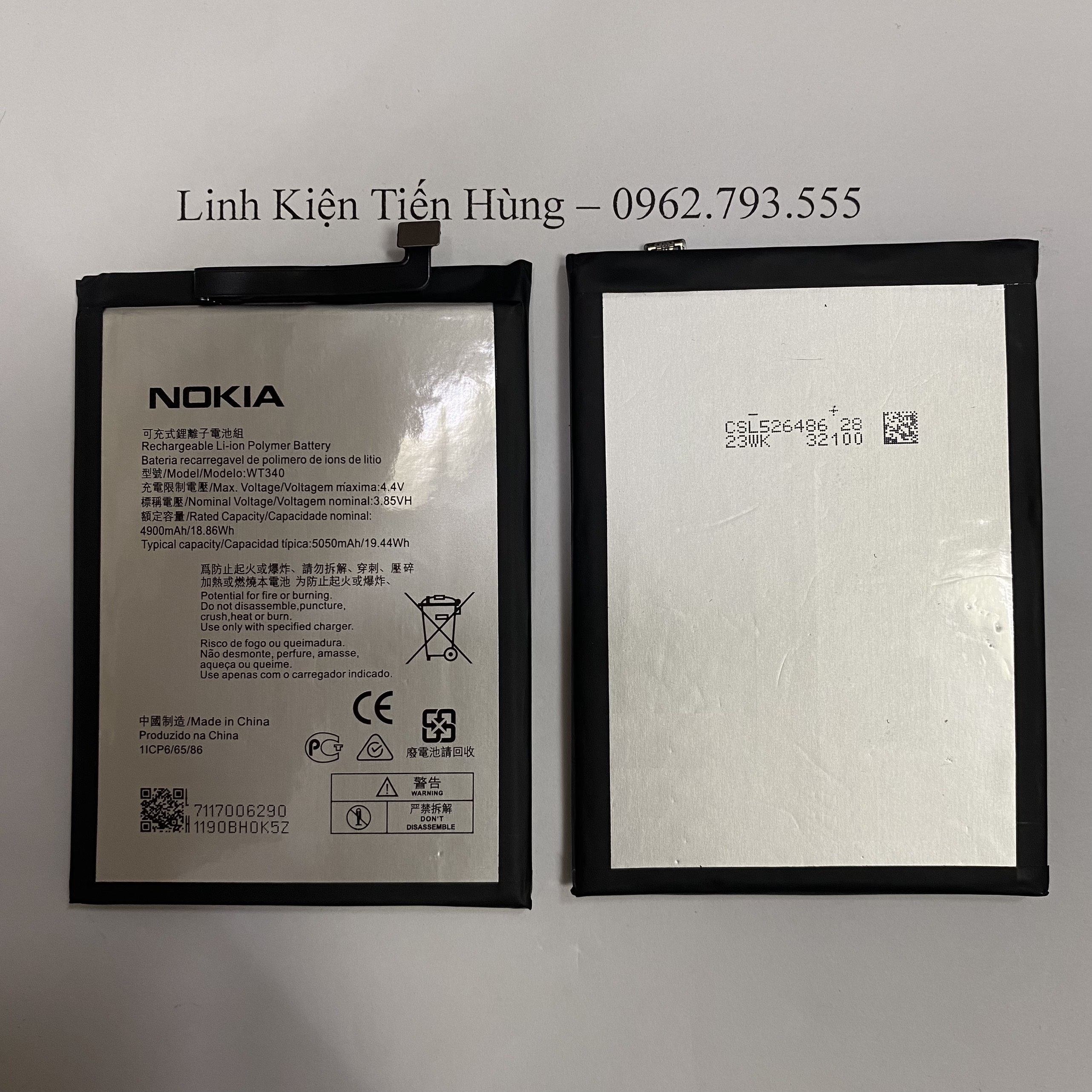 Pin Nokia G10 Nokia WT340 bảo hành 6 tháng đổi mới