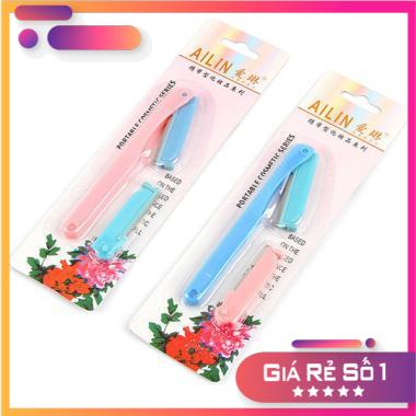 [ Khuyến mãi - Sale sốc ] Bộ dao tỉa chân mày cao cấp Ailin - [ Shop Hoàng Châu ]
