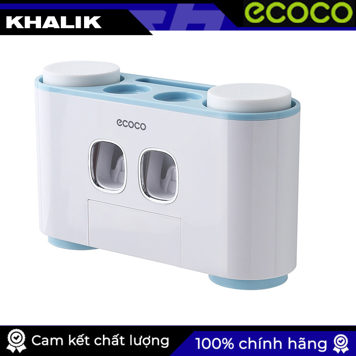 Bộ nhả kem đánh răng cao cấp ECOCO + tặng kèm 04 cốc (03 màu lựa chọn)